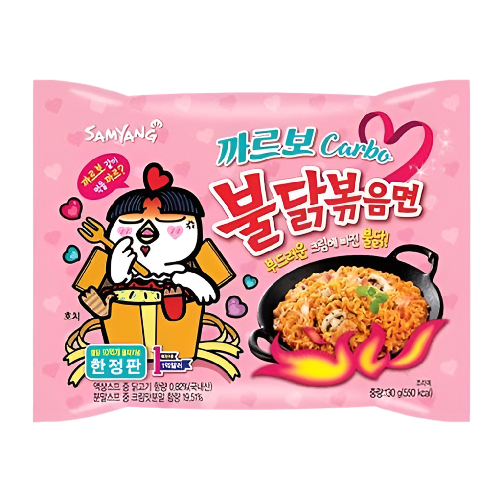 Samyang Hot Chicken Flavor Ramen Carbonara - Noodles