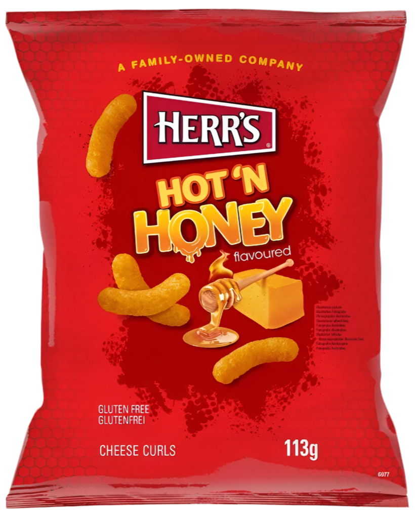 Herr’s Hot ‘n Honey Cheese Curls 113gr