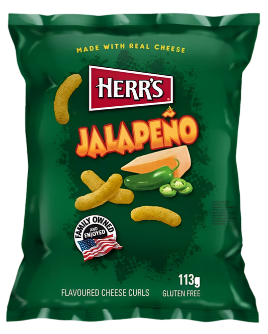 Herr’s Jalapeno Cheese Curls 113gr